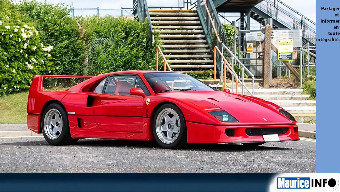 La toute dernière F40 dessinée sous l’œil d’Enzo Ferrari pose ses roues à Maurice et rejoint une collection d’exception